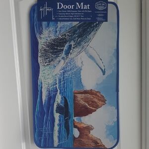 Guy Harvey Blue and White Door Mat Oceanic Landscape